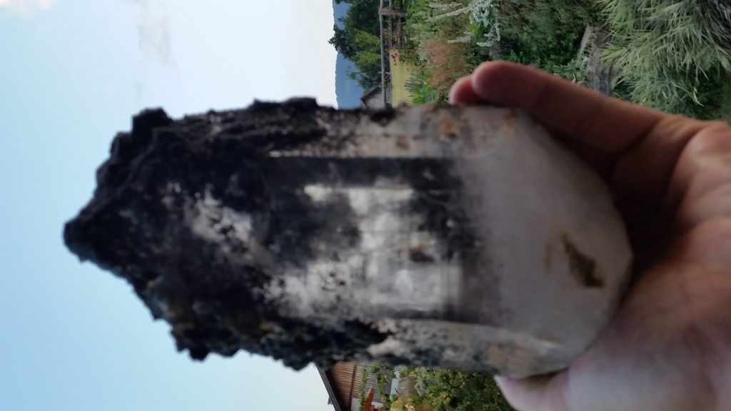 Bergkristall chloritisiert